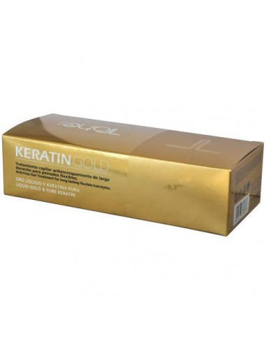 Tahe Botanic Keratin Gold Formas Ampollas con Oro Líquido y Keratina Pura, 10 x 10 ml