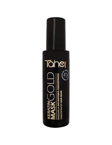 Tahe Keratin Gold Mascarilla Pelo Profesional Concentrada de Efecto Instantáneo con Oro Líquido y Keratina, 125 ml