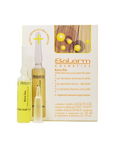 Salerm Cosmetics Kera-liss - 4 Vials x 0.44 oz by Salerm