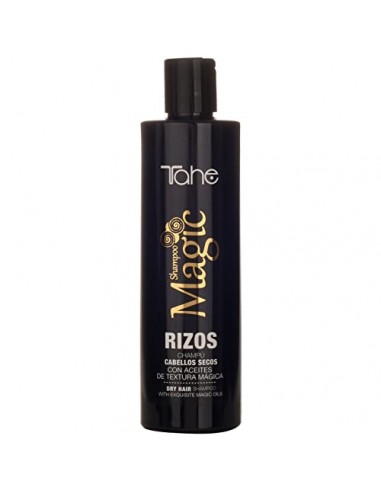 Tahe Magic Rizos Champú para Rizos/Champú para Cabellos Secos, Efecto Hidratante Anti-encrespamiento, 300 ml