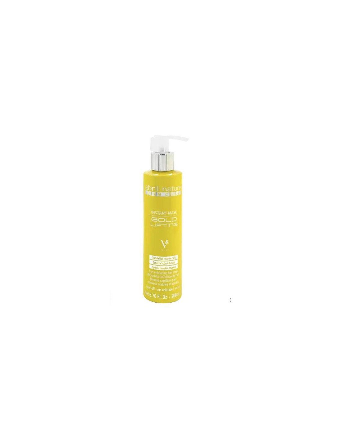 Mascarilla hidratante Gold Lifting para cabellos rizados y ondulados -  abril et nature Tamaño 200 ml